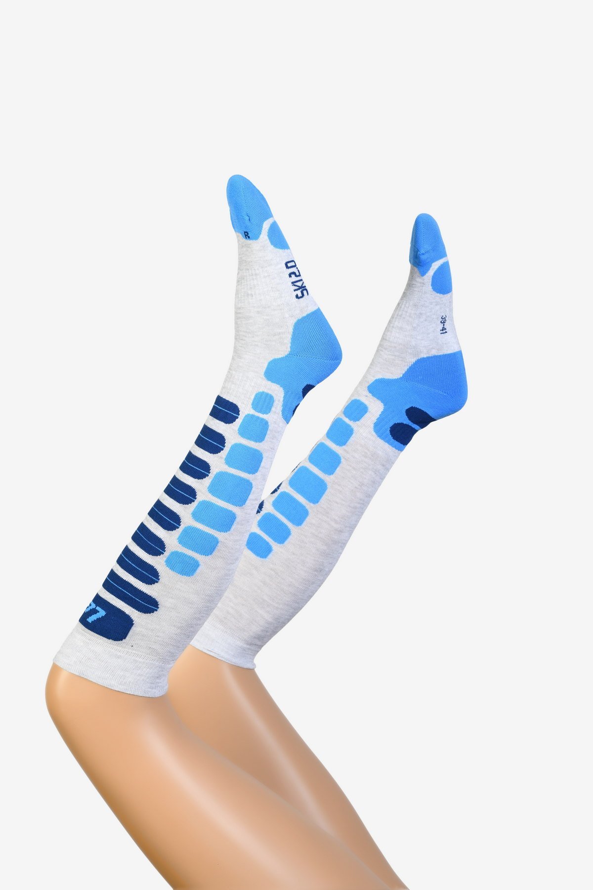 Moda1001 Kadın Dizaltı Kayak Çorabı  - Mavi