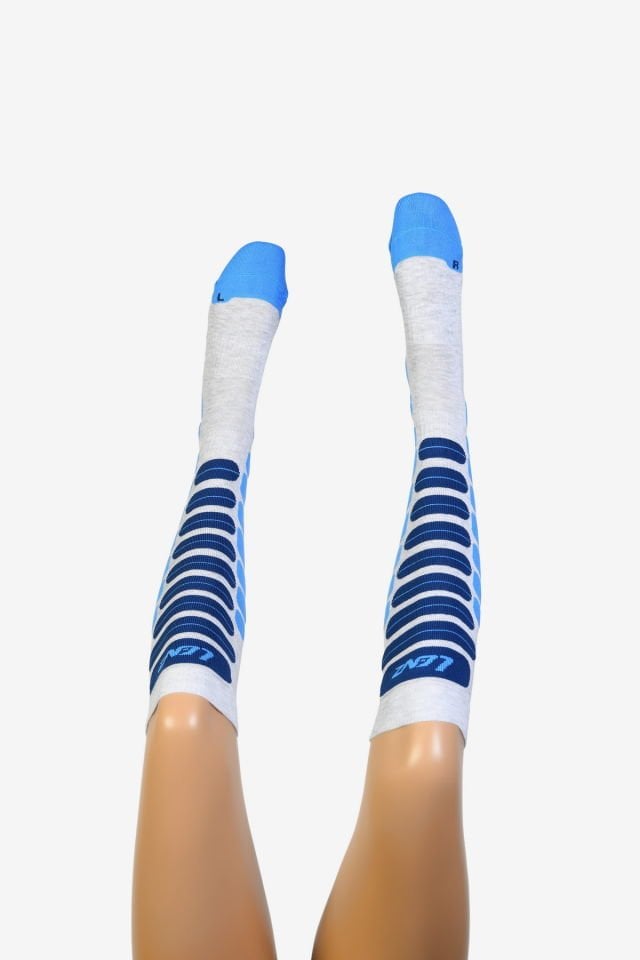 Moda1001 Kadın Dizaltı Kayak Çorabı  - Mavi