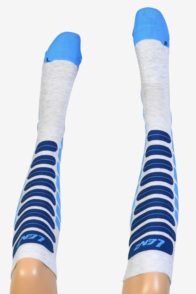 Moda1001 Kadın Dizaltı Kayak Çorabı  - Mavi