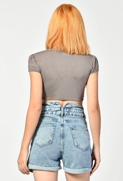 3'Lü Paket Kadın Büstiyer Bolero Bluz (Siyah-Kurşuni/Beyaz)  - Karışık