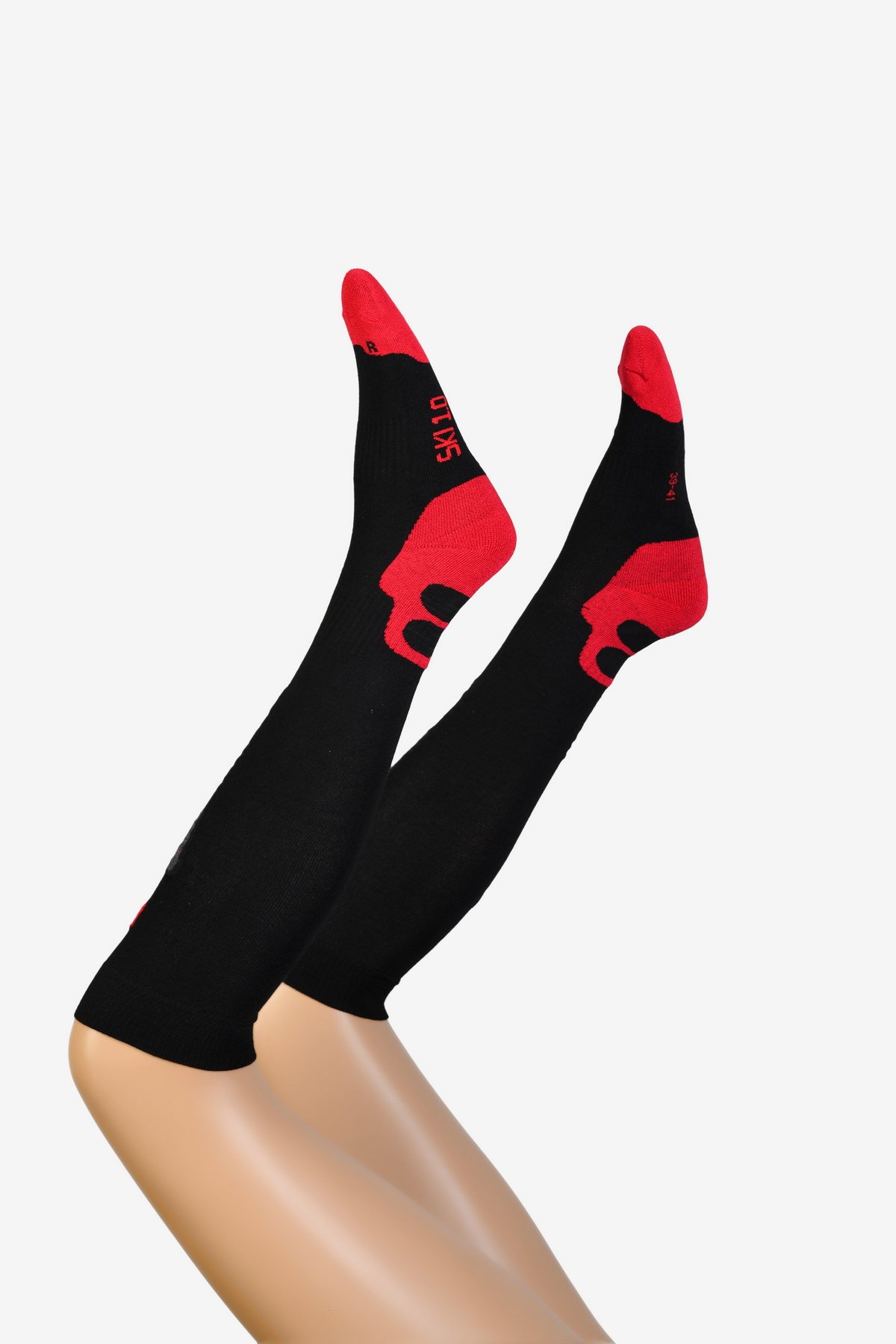 Moda1001 Kadın Dizaltı Kayak Çorabı  - Kırmızı