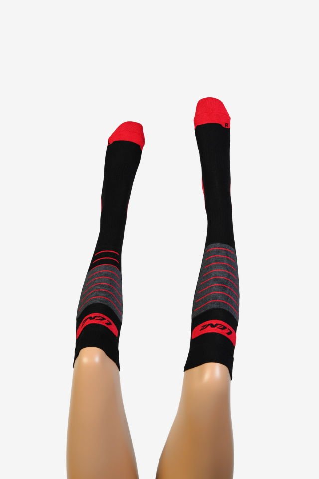 Moda1001 Kadın Dizaltı Kayak Çorabı  - Kırmızı