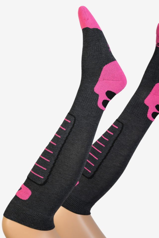 Moda1001 Kadın Dizaltı Kayak Çorabı  - Fuşya