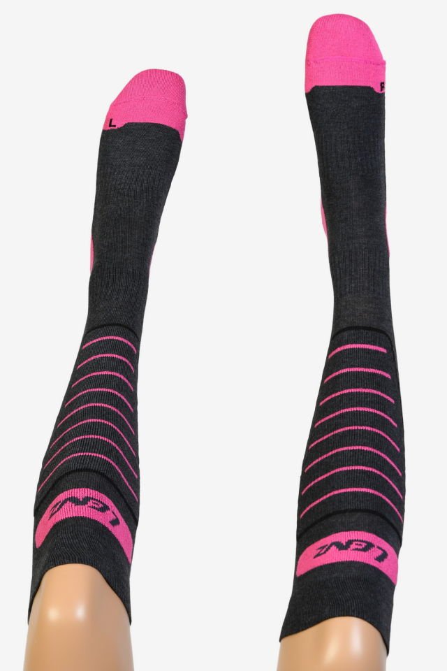 Moda1001 Kadın Dizaltı Kayak Çorabı  - Fuşya