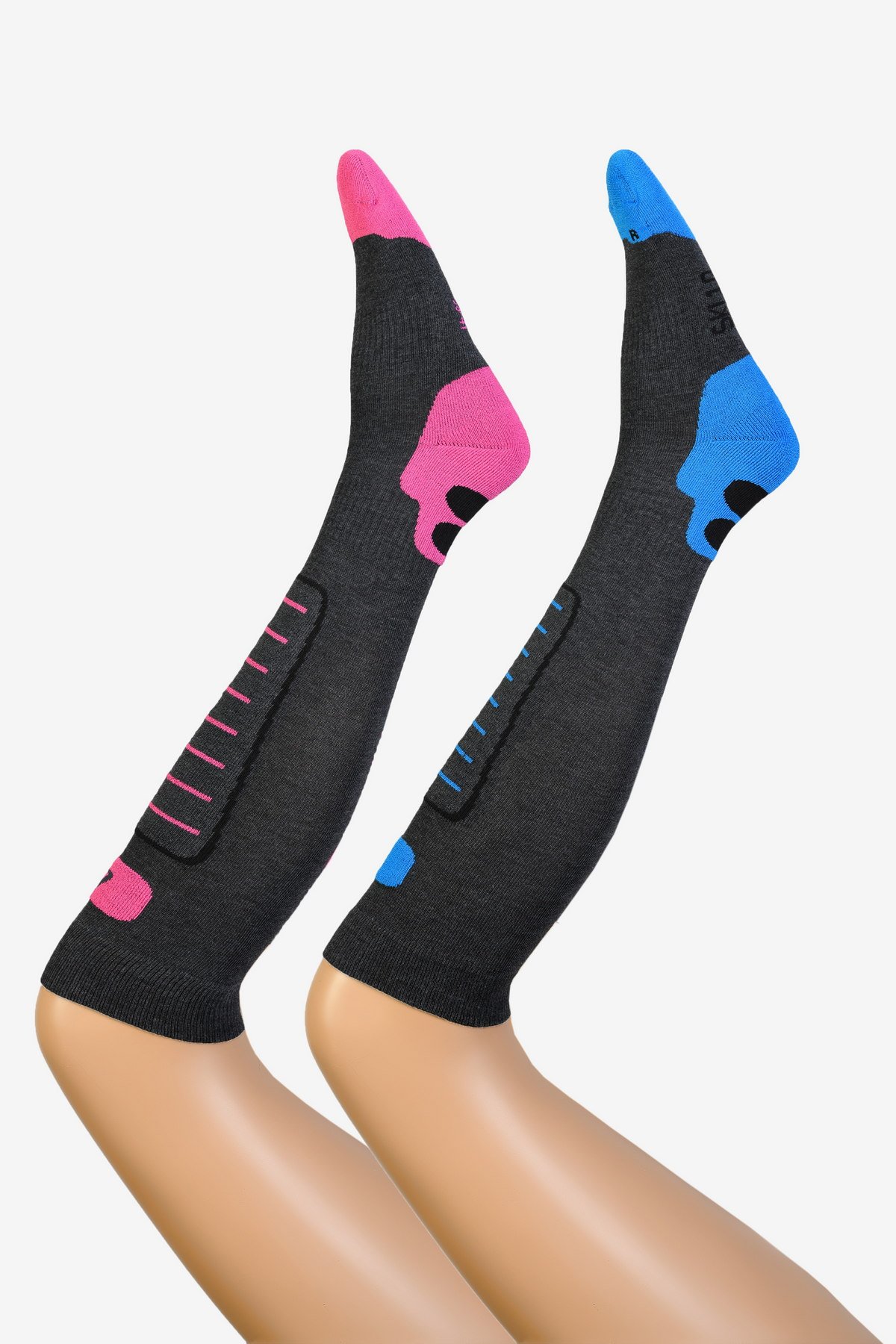 Moda1001 2'Li Paket Kadın Dizaltı Kayak Çorabı  - Çok Renkli