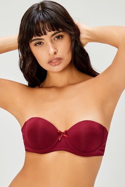 Cansoy Strapless Tulum Sütyen 191 Bordo