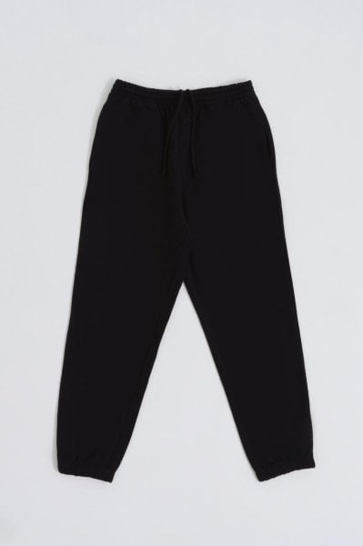 Organik Cepli Erkek Eşofman Altı  - Siyah