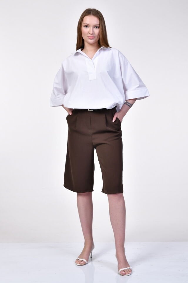 ParkHande Oversize Poplin Beyaz Gömlek  - Beyaz
