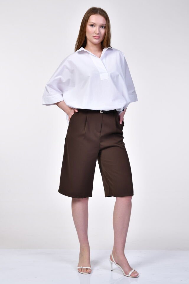 ParkHande Oversize Poplin Beyaz Gömlek  - Beyaz