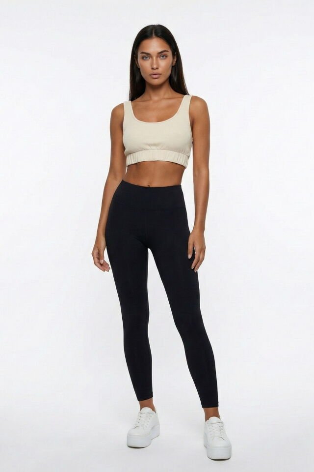 Fitilli Askılı Kadın Büstiyer - Bej