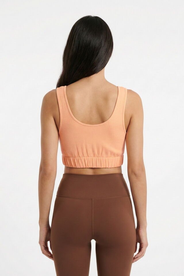 Fitilli Askılı Kadın Büstiyer - Şeftali