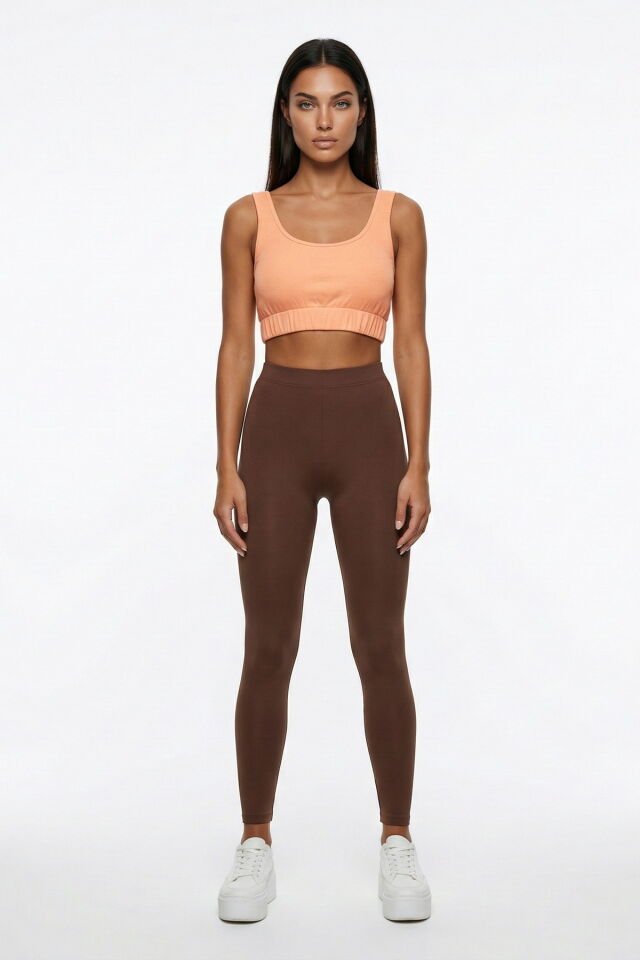 Fitilli Askılı Kadın Büstiyer - Şeftali